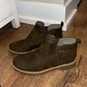 Dark Green Mini Boots